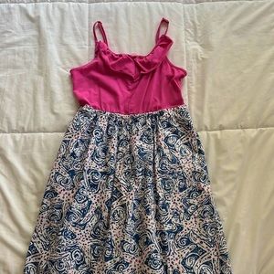 Lily Pulitzer Kids Seashell and Pink Dress XL